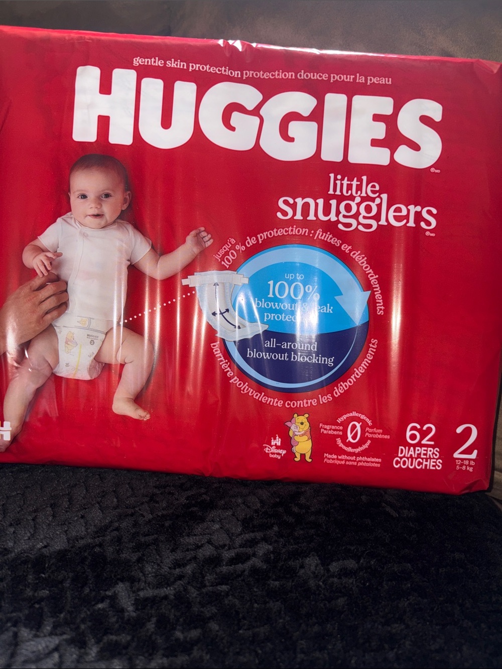 Huggies Little Snugglers Size 2 Diapers 62ct